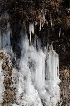 冰瀑 冰水 冰柱 瀑布