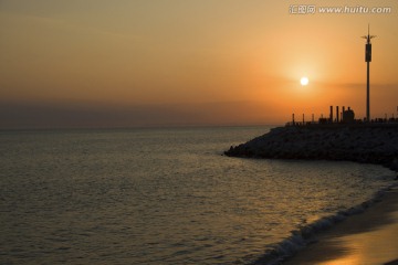 海岛夕阳