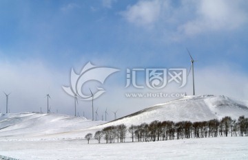 坝上冰雪