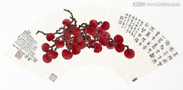 扇子中國畫高清
