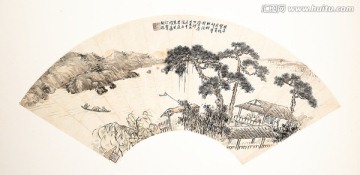 扇子中國(guó)畫高清