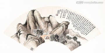 扇子中國(guó)畫高清