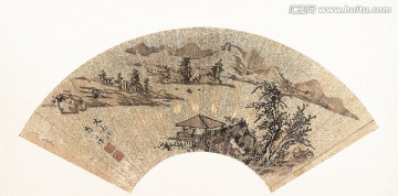 扇子中國(guó)畫高清
