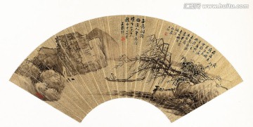 扇子中國(guó)畫高清