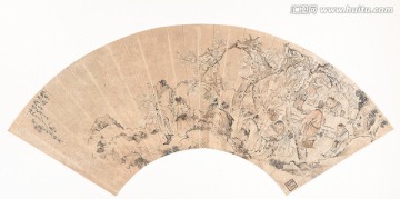 扇子中國(guó)畫(huà)高清