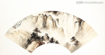 扇子中國(guó)畫高清