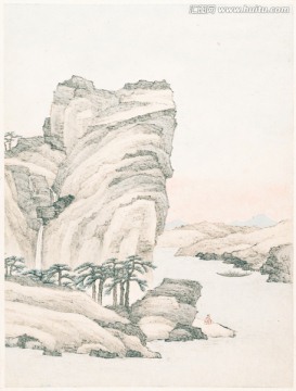 清 蕭云從 山水冊頁高清圖