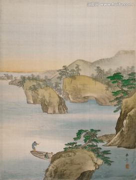 川端玉章 動物山水冊