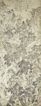 明 文伯仁 四萬山水圖