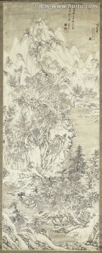 文伯仁 四萬山水圖