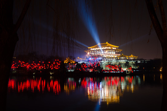 大唐芙蓉园 夜景 紫云楼