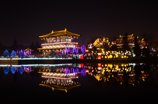 大唐芙蓉園 夜景 彩燈