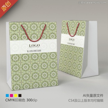 手提袋 簡(jiǎn)潔手提袋 花紋手提袋