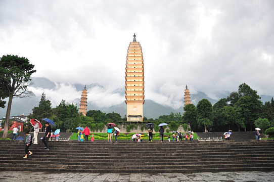 中国云南大理 崇圣寺三塔