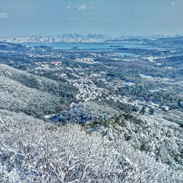 西湖雪景