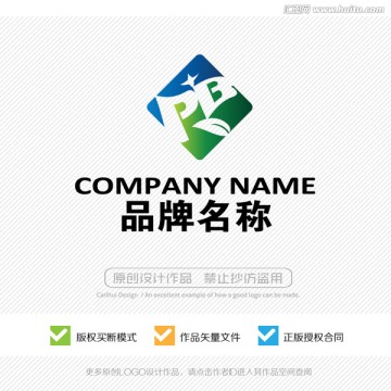 FB字母 LOGO设计