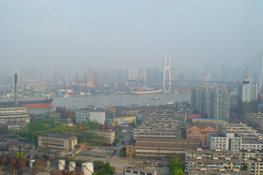 上海南浦大桥风光