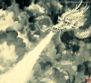 徐悲鴻 十二生肖圖 龍