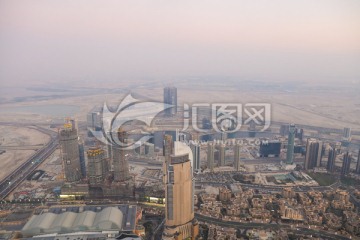 迪拜塔俯瞰 迪拜城市俯瞰