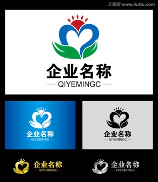 爱心 慈善标志 logo