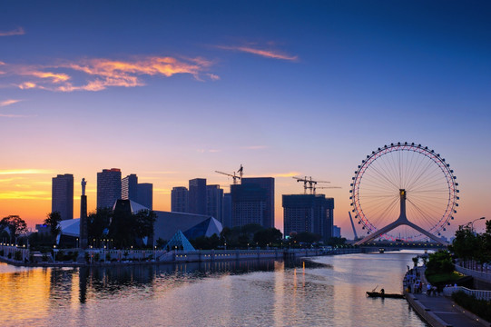 天津之眼夜景