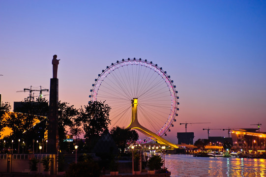 天津之眼夜景