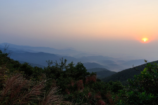 五皇山 日出云海