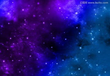 唯美藍色星空