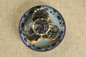 黑麻椒盐饼 芝麻椒盐饼