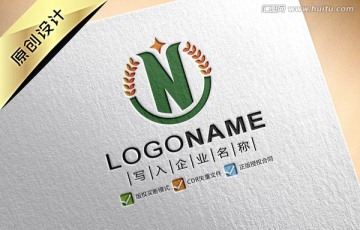 N字母 農(nóng)業(yè) 科技 LOGO