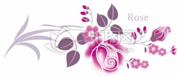 淡雅花卉