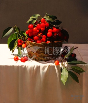 古典花卉靜物油畫(huà)