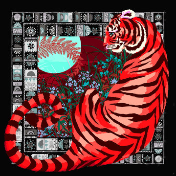 虎方巾（不分層）