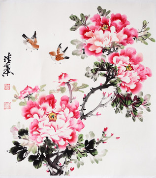 原創(chuàng)寫意牡丹