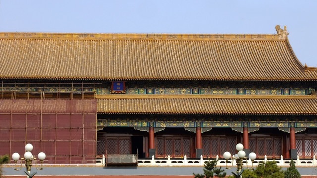 北京故宫紫禁城城门 端门