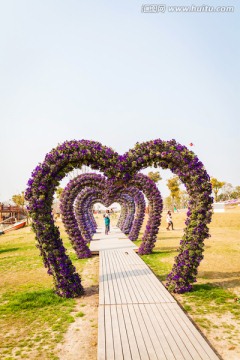 爱心花环 花架