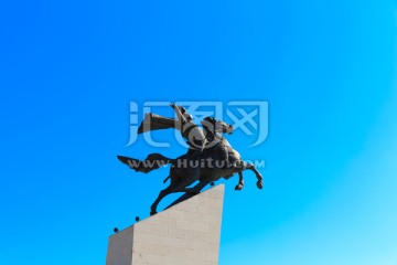 防城港伏波公园 伏波将军雕像