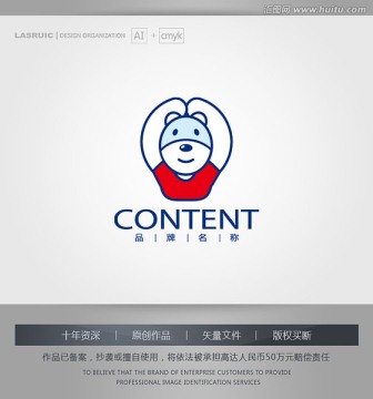 logo设计 标志 熊logo