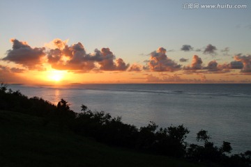 海边的夕阳暮色