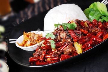 辣子雞飯