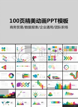 簡(jiǎn)潔大氣精美動(dòng)畫(huà)PPT模板