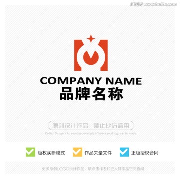 MO字母 OM字母 LOGO