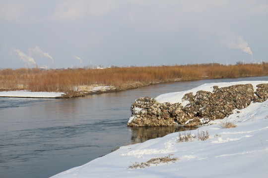 雪岸 河流