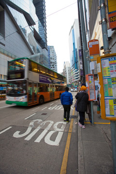 香港街景 观光巴士