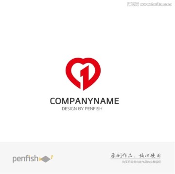 心形logo數(shù)字 一心一意