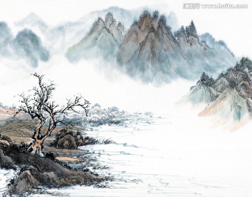 水墨山水畫