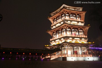 西安大唐芙蓉园夜景