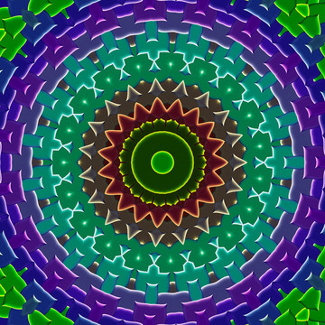 拼花花型 立體背景