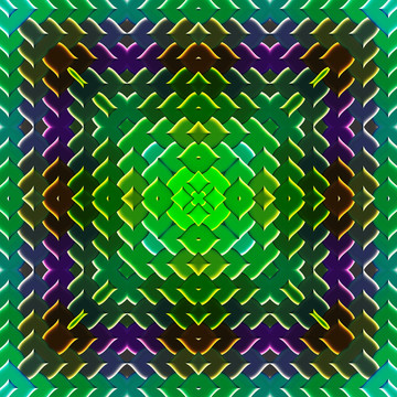 拼花花型 立體背景