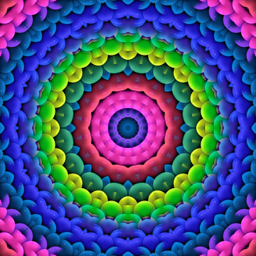 拼花花型 立體背景